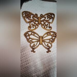 HOMCO EUC VINTAGE BUTTERFLY WALL ART